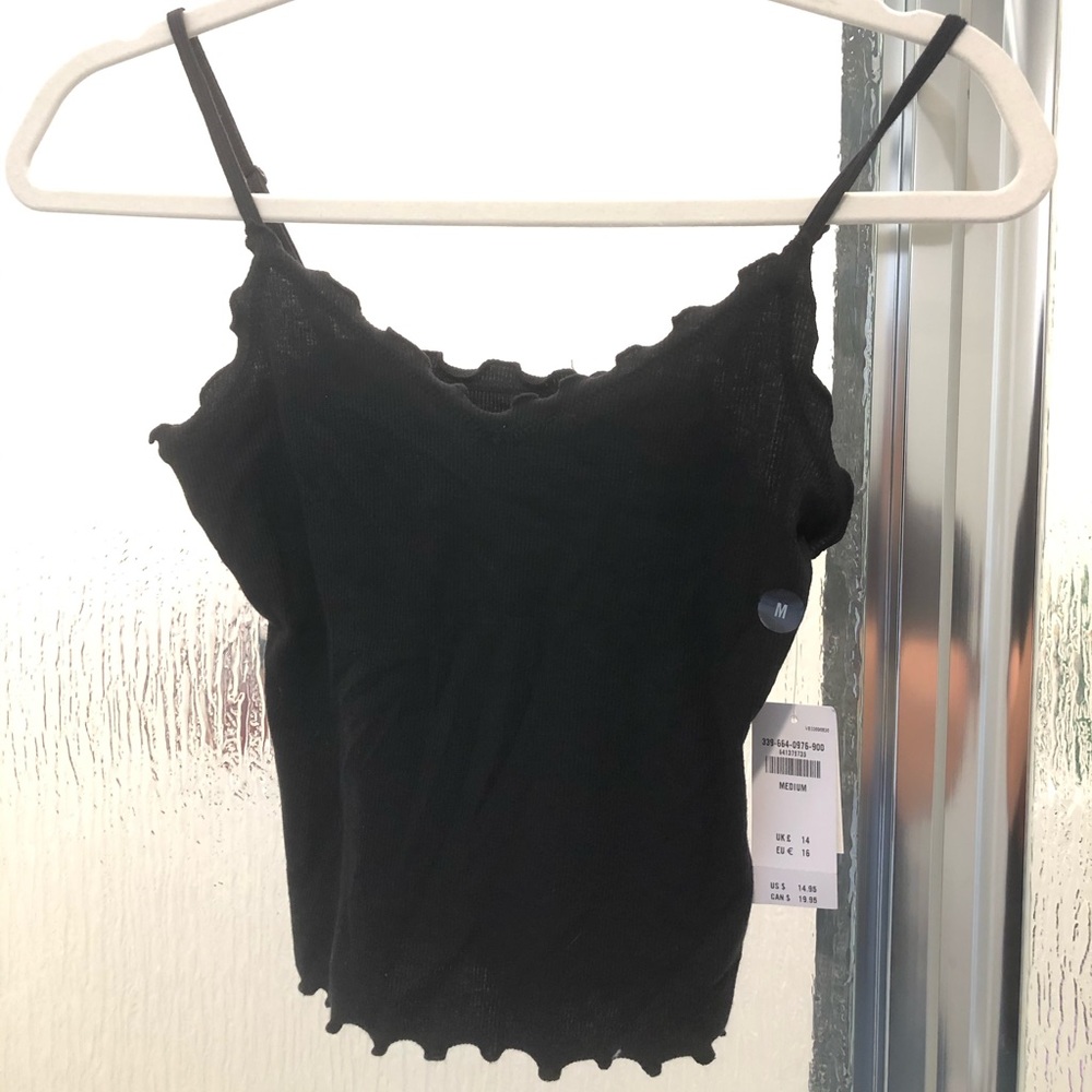 Holister, black crop top
